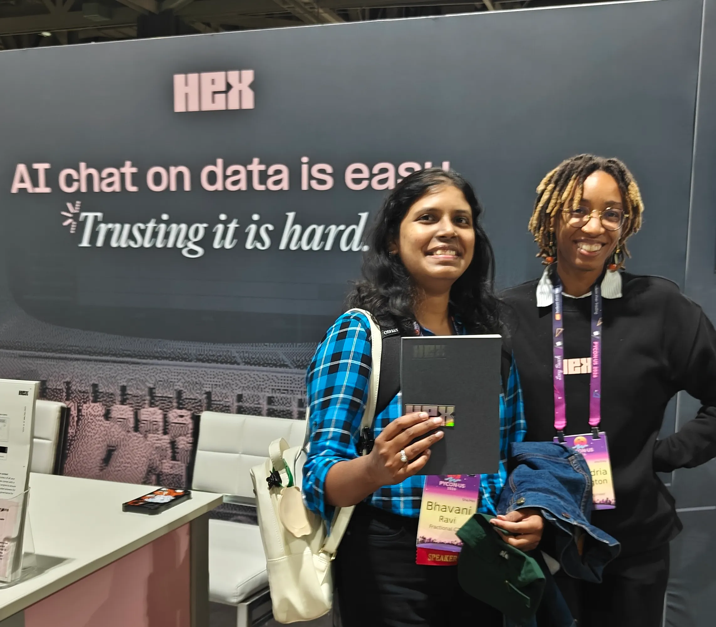 Big fan of Hex — chilling with their team