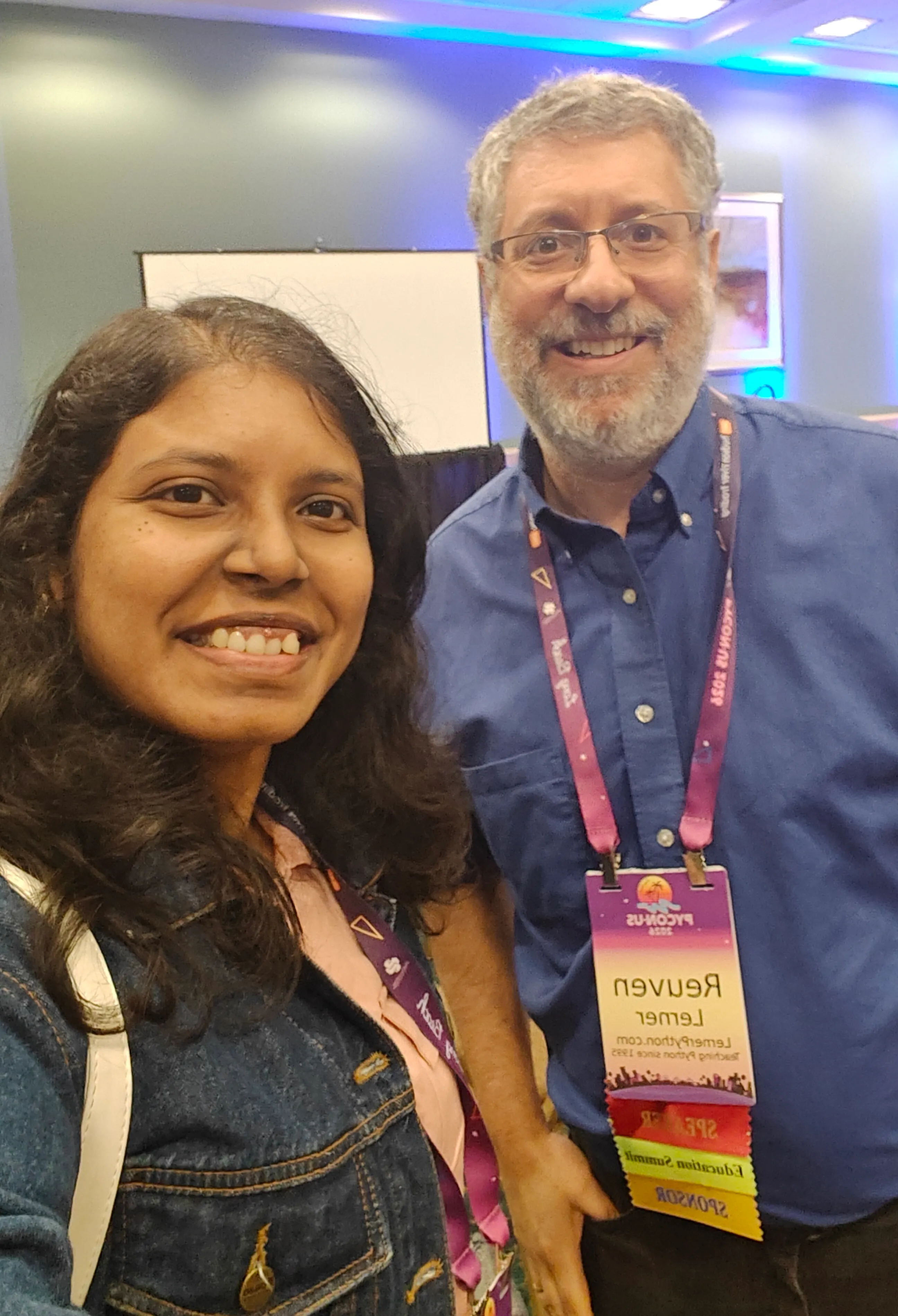 Selfie with Reuven Lerner at PyCon US